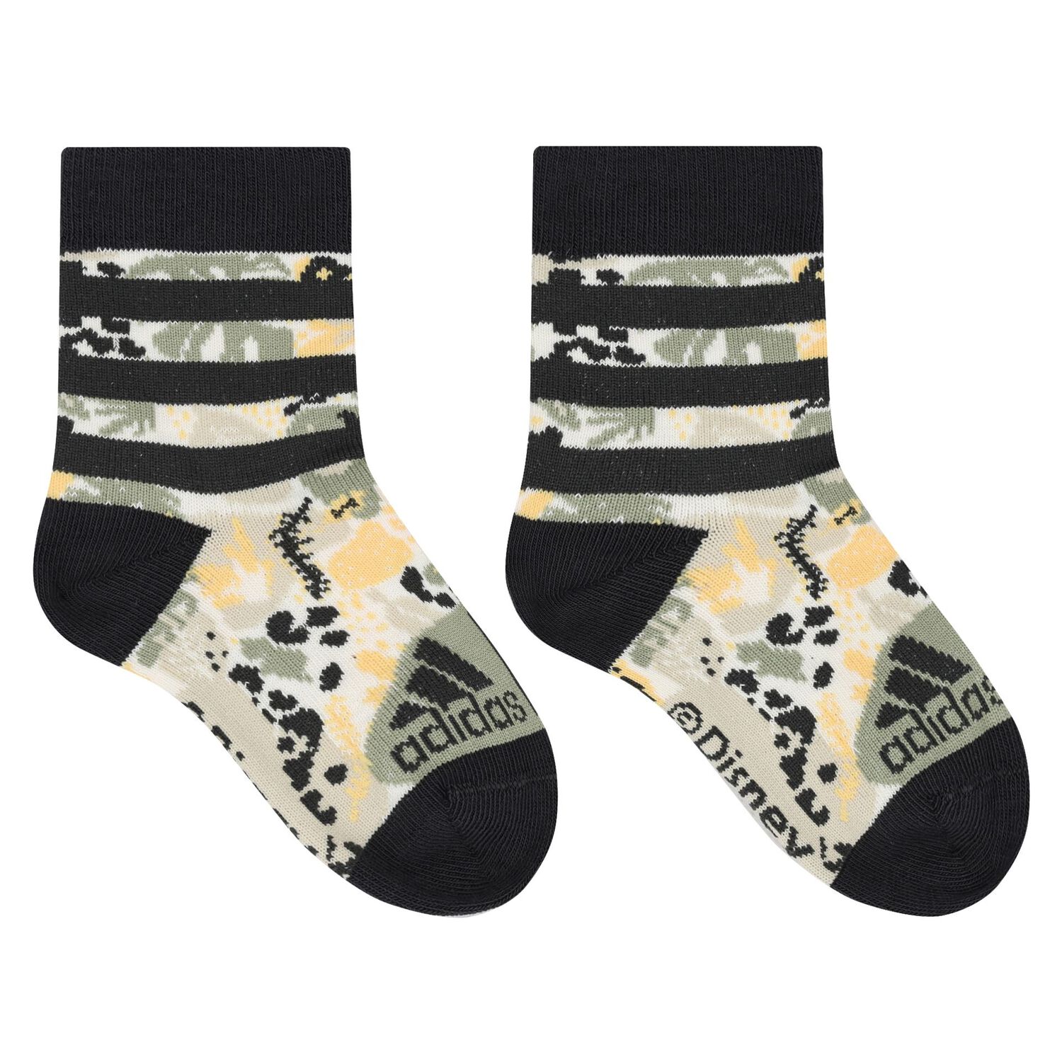 Beige, Grey & Green Logo Socks ( 3- Pack ), 1, hi-res image number null