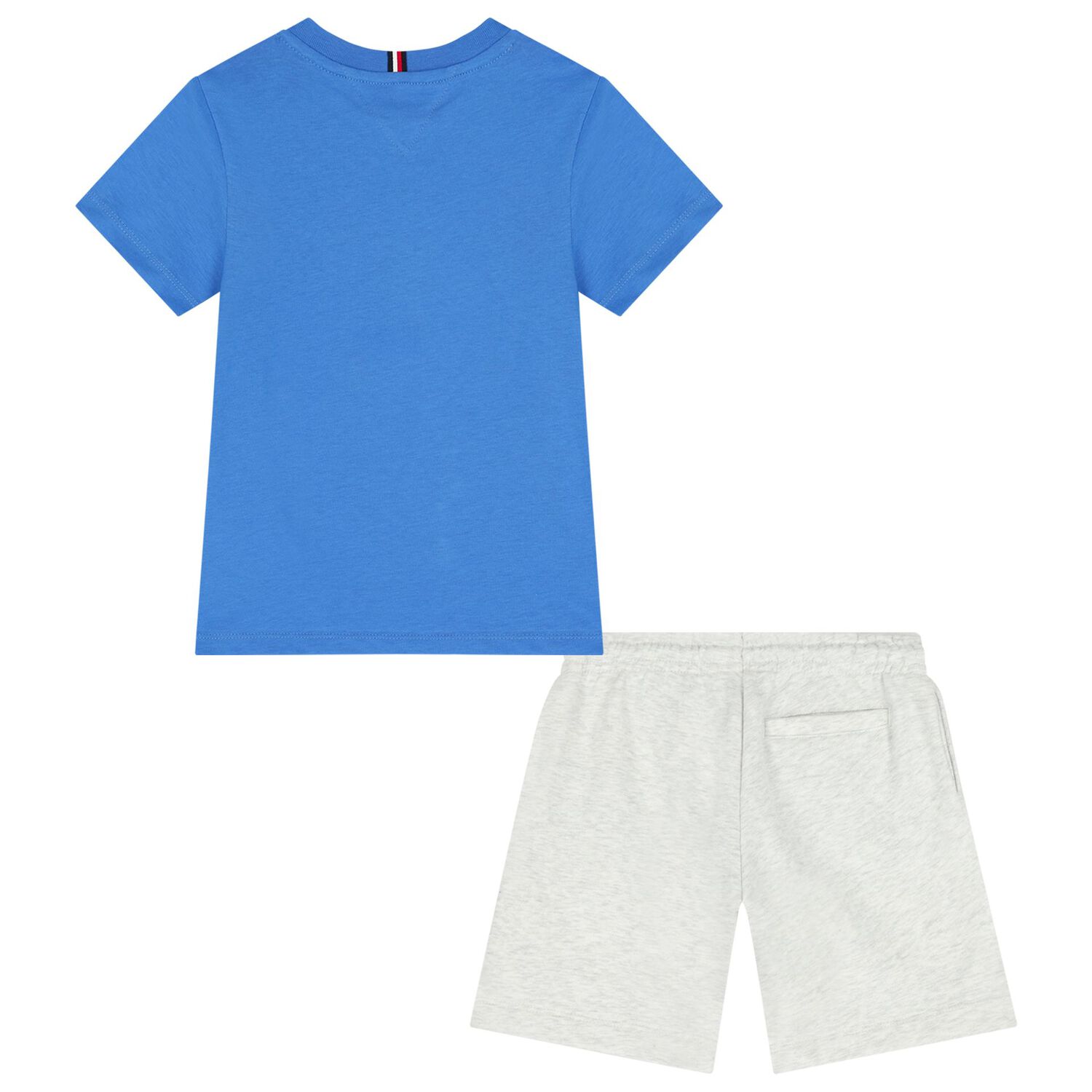 Boys Blue & Grey Shorts Set, 1, hi-res