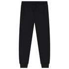 Black Teddy Bear Logo Joggers, 1, hi-res