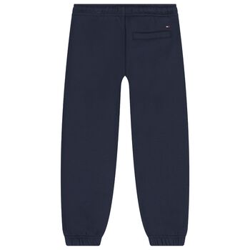Boys Navy Blue Logo Joggers