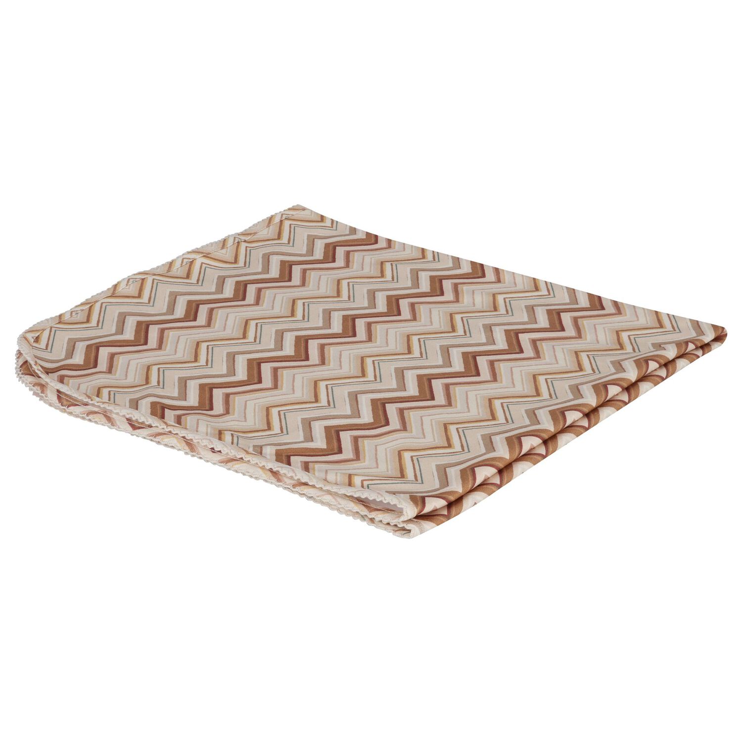 Multi-Coloured Zig Zag Baby Blanket, 2, hi-res