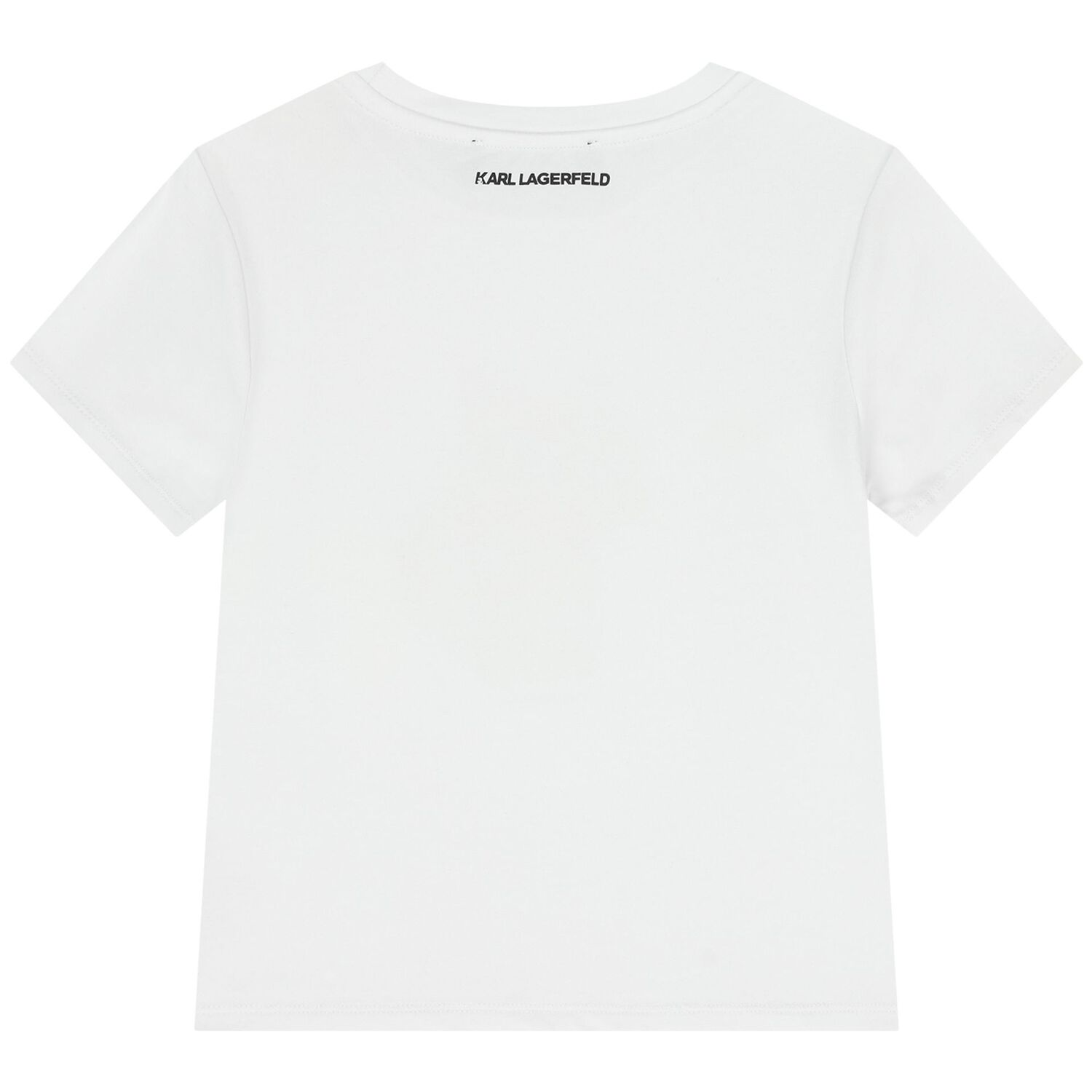 Girls White Reversible Sequin Choupette T-Shirt, 1, hi-res