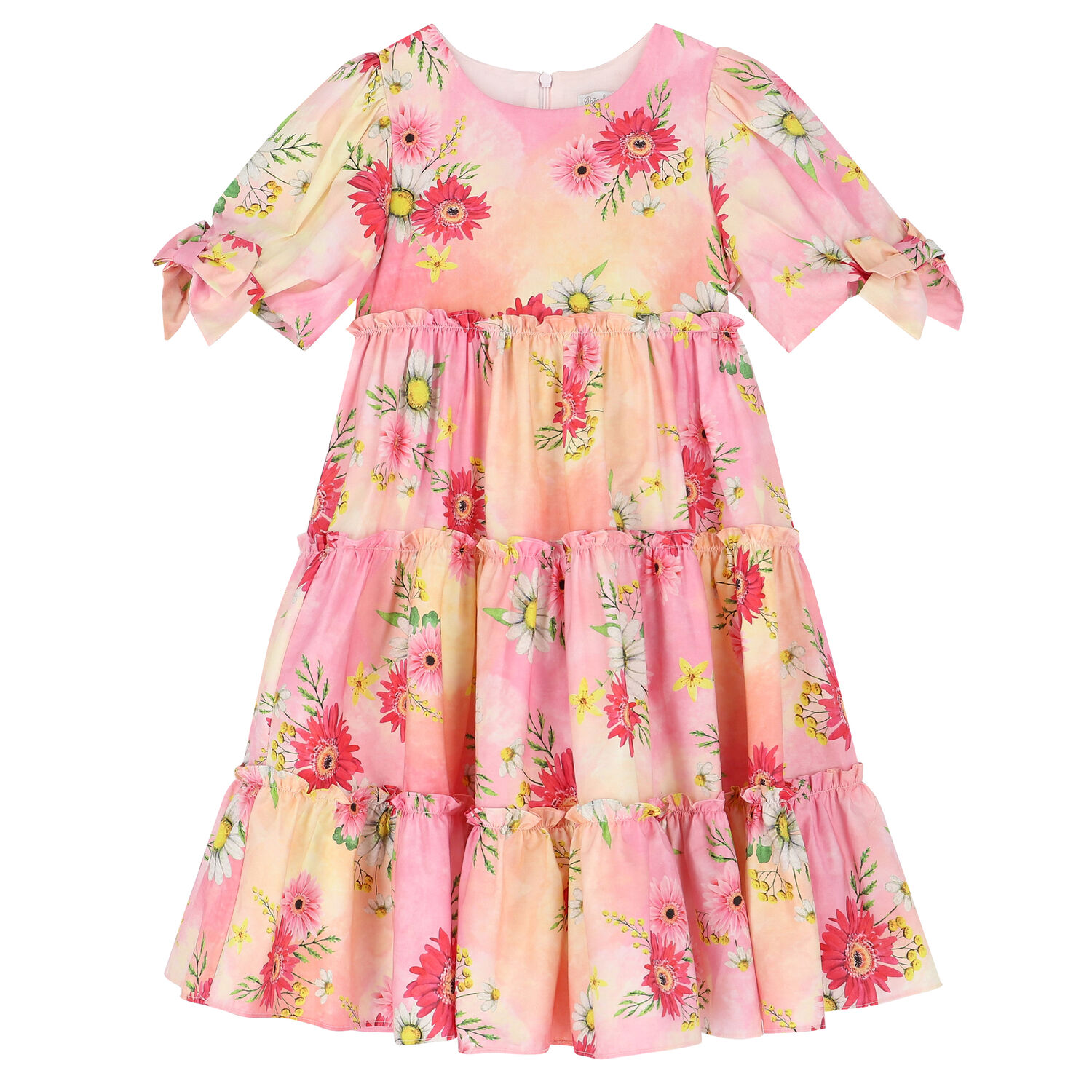 Girls Pink Floral Dress, 1, hi-res image number null