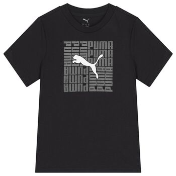 Boys Black Logo T-Shirt
