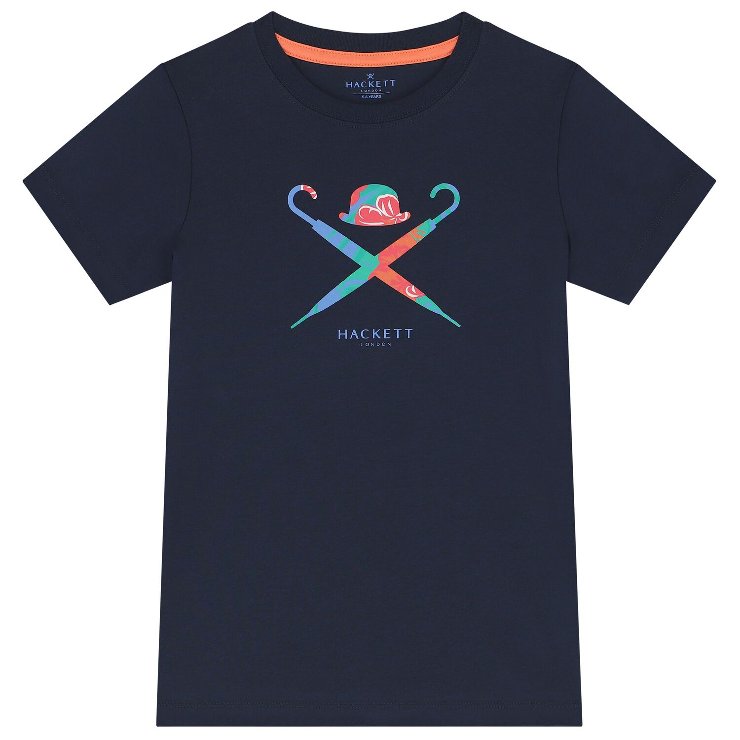 Boys Navy Blue Logo T-Shirt, 2, hi-res image number null