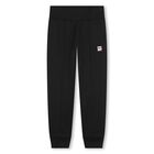 Girls Black Logo Joggers, 1, hi-res