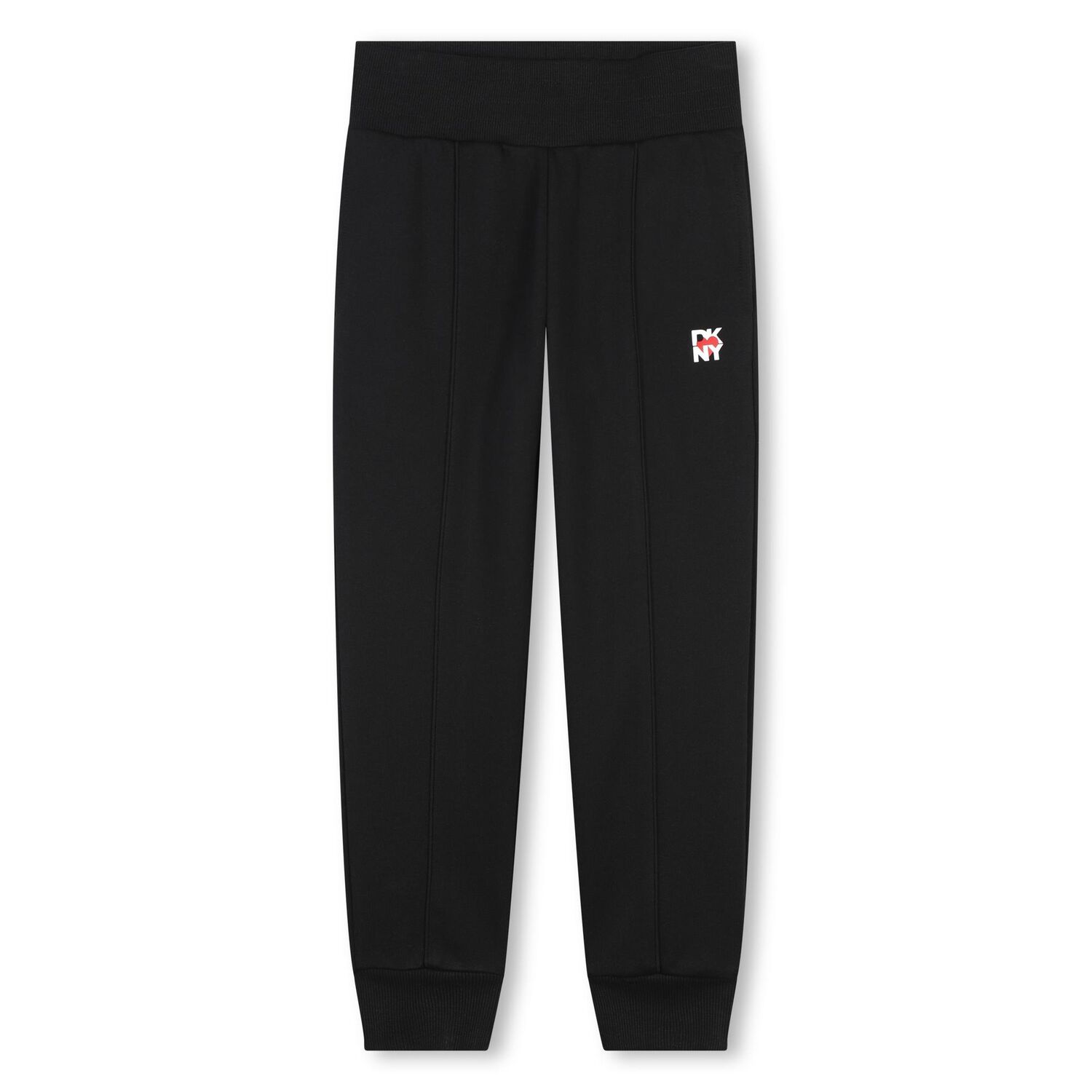 Girls Black Logo Joggers, 1, hi-res