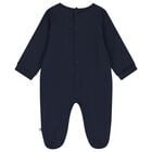 Baby Boys Navy Blue & Gold Babygrow Gift Set , 2, hi-res