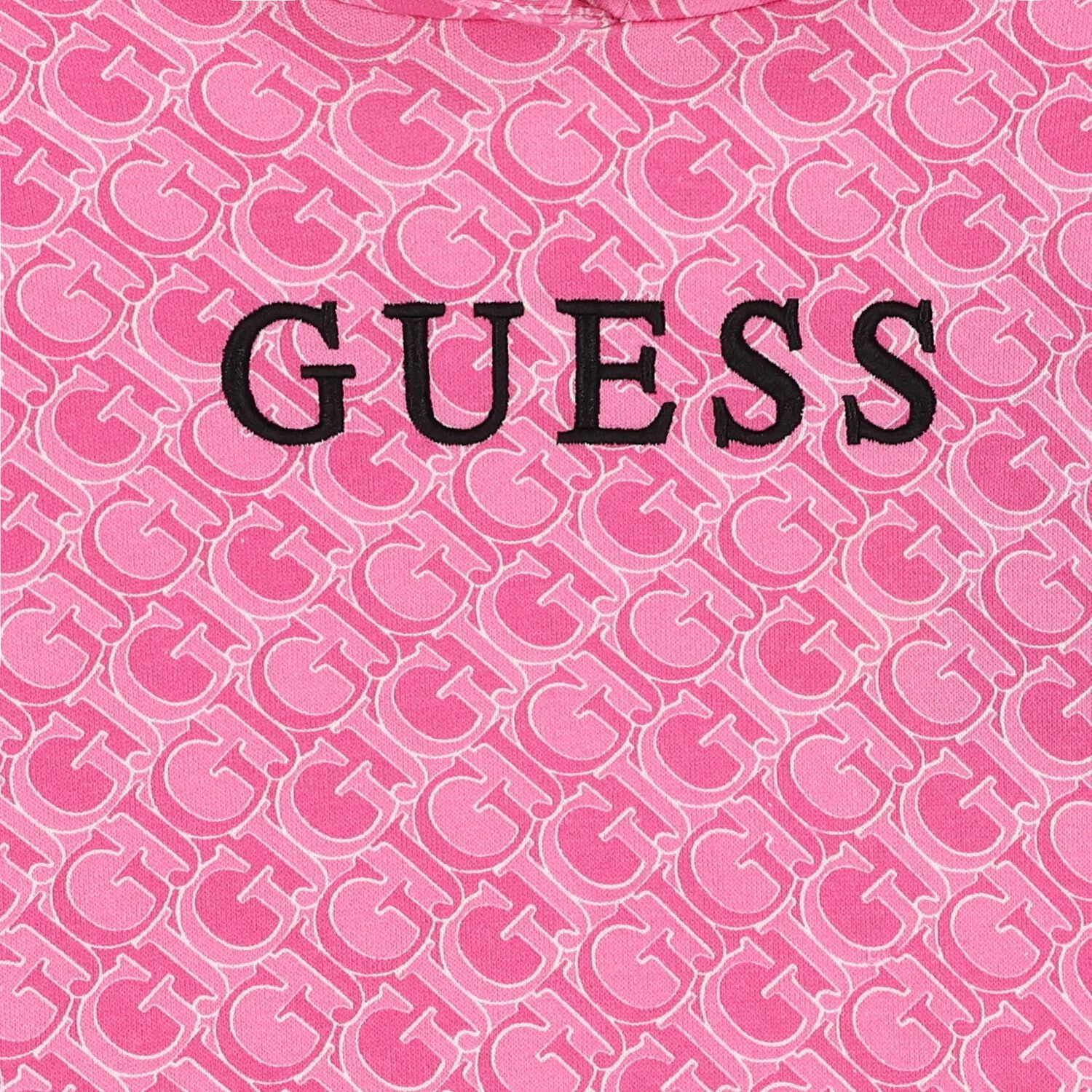 Girls Pink Logo Hooded Top, 2, hi-res image number null