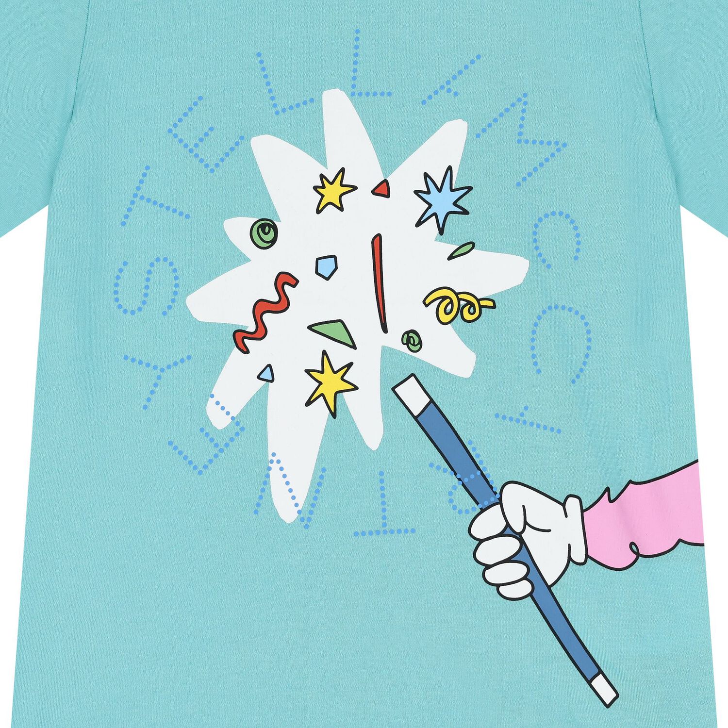 Boys Aqua Blue Magic Wand T-Shirt, 1, hi-res image number null