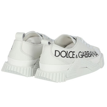Girls White Logo NS1 Trainers