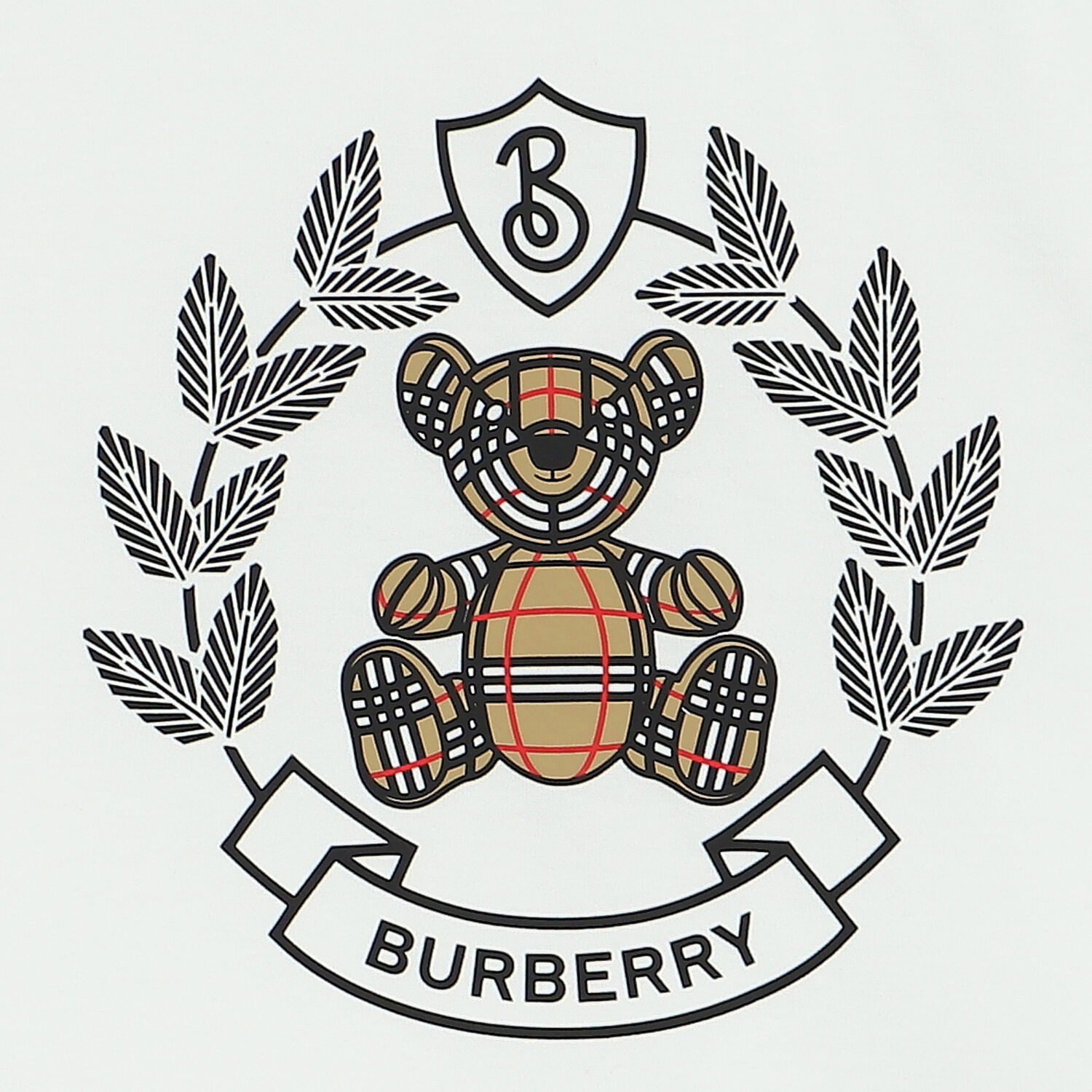 تيشيرت بالشعار باللون الابيض, 1, hi-res