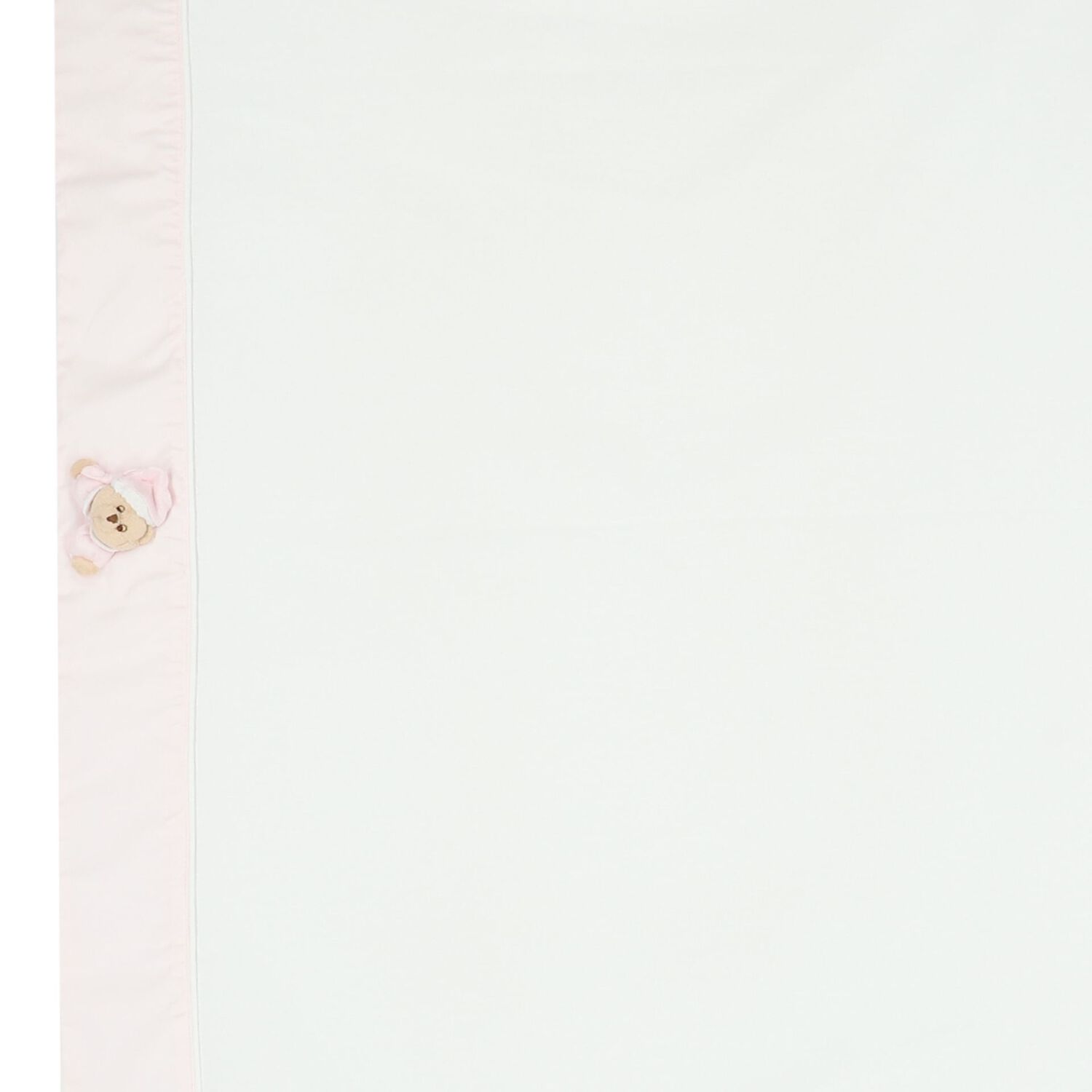 طقم بطانية بنات بطبعة تيدى باللون الأبيض والوردى, 2, hi-res image number null