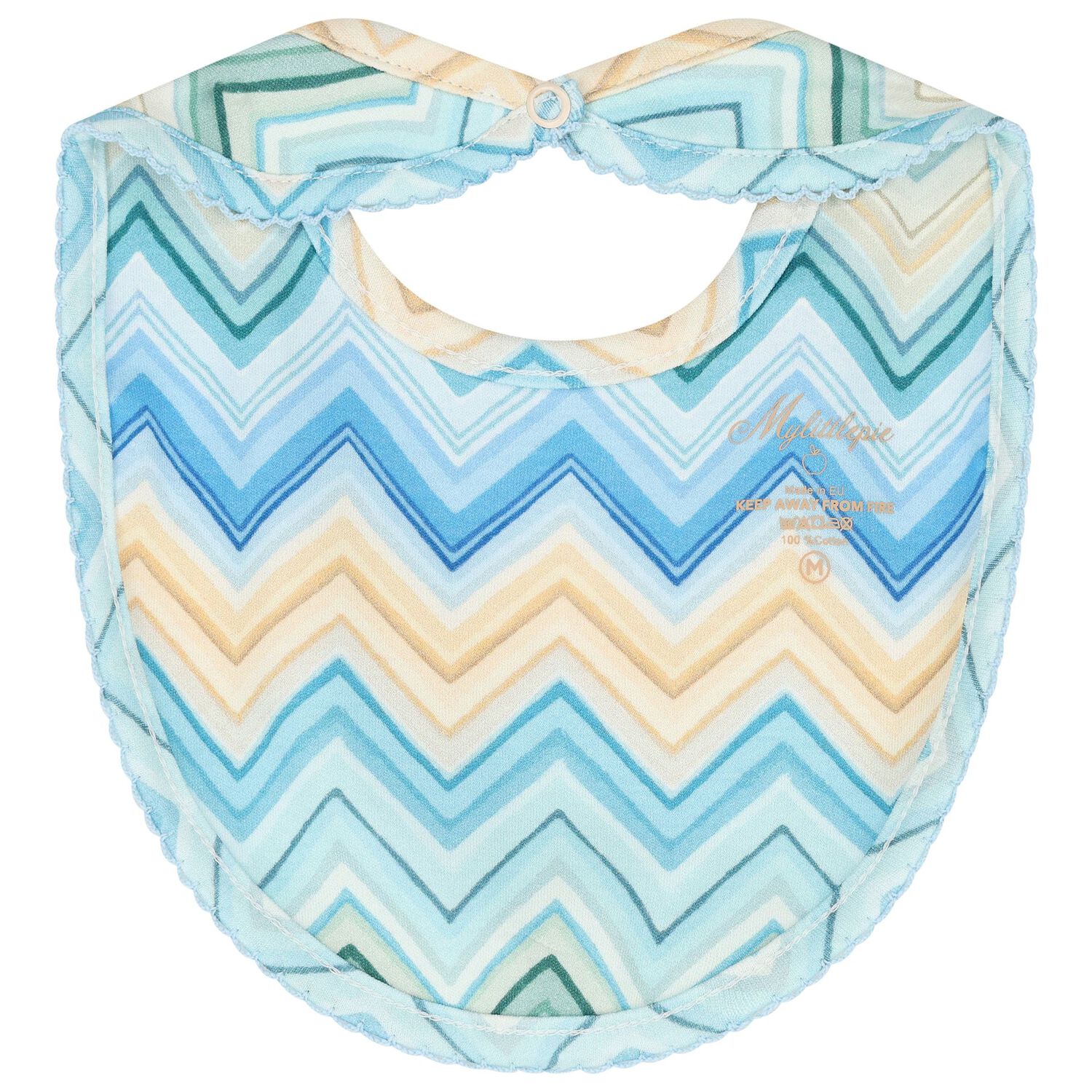 Blue & Yellow Zig Zag Babygrow Set, 1, hi-res