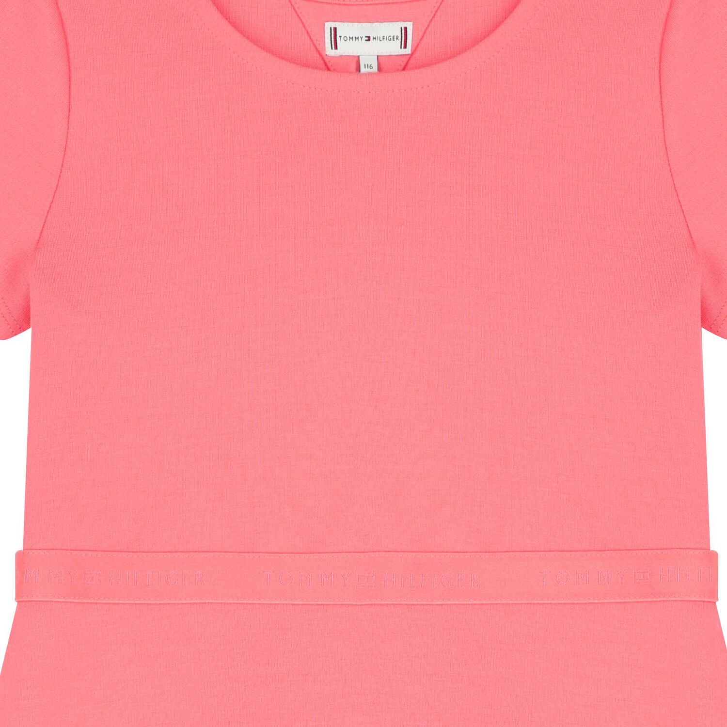 فستان بنات بالشعار باللون الوردى , 2, hi-res