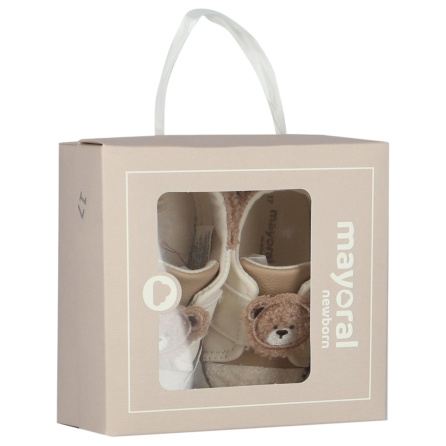 Ivory Teddy Bear Pre Walker Shoes, 1, hi-res image number null