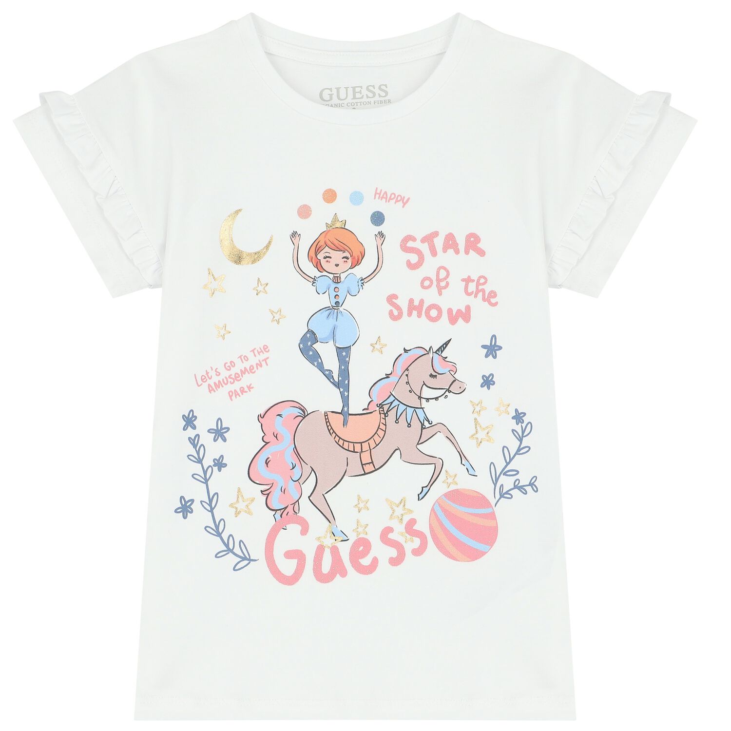 Girls White Logo T-Shirt, 1, hi-res image number null