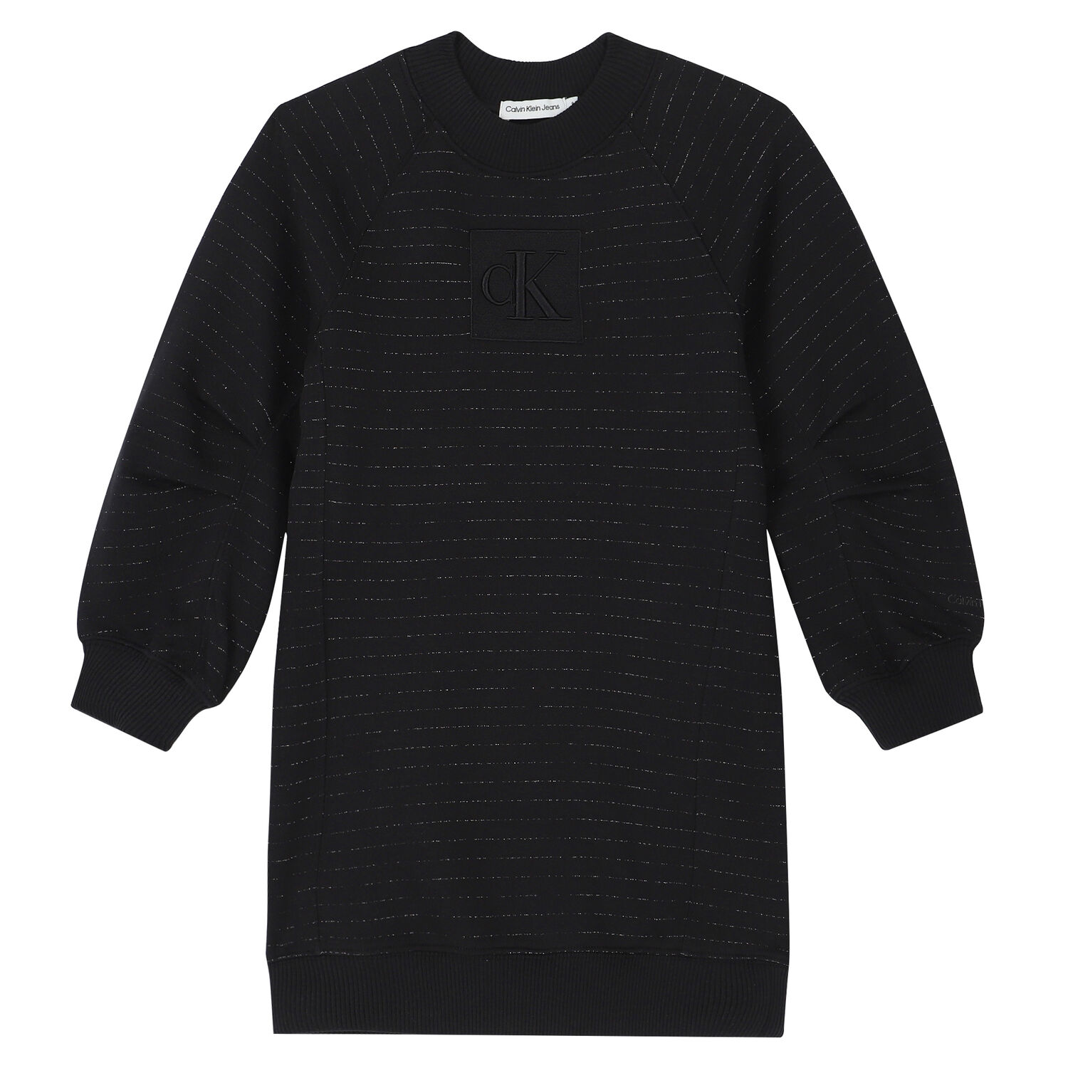 Girls Black Logo Dress, 2, hi-res image number null