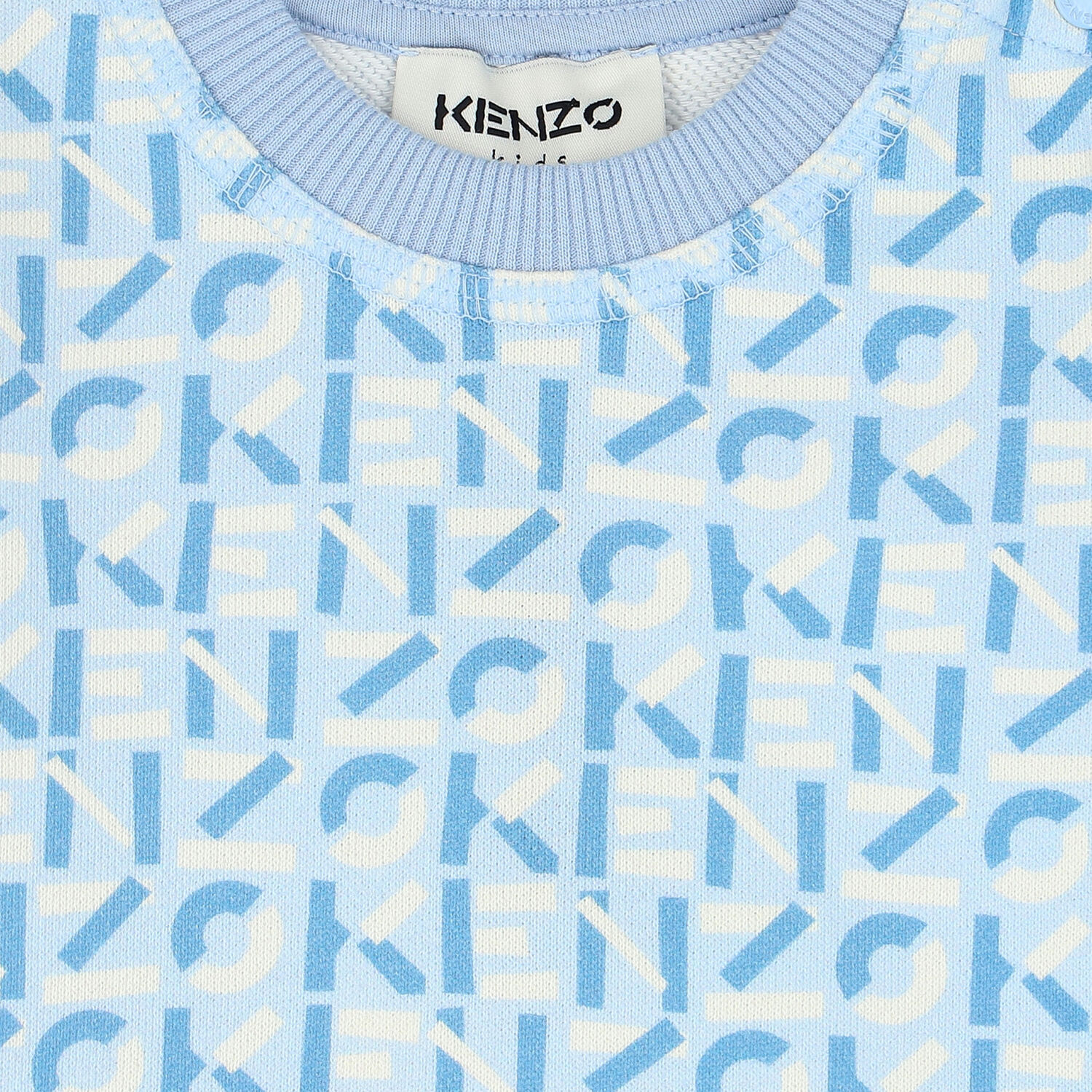 Younger Boys Blue Logo Sweatshirt, 1, hi-res image number null