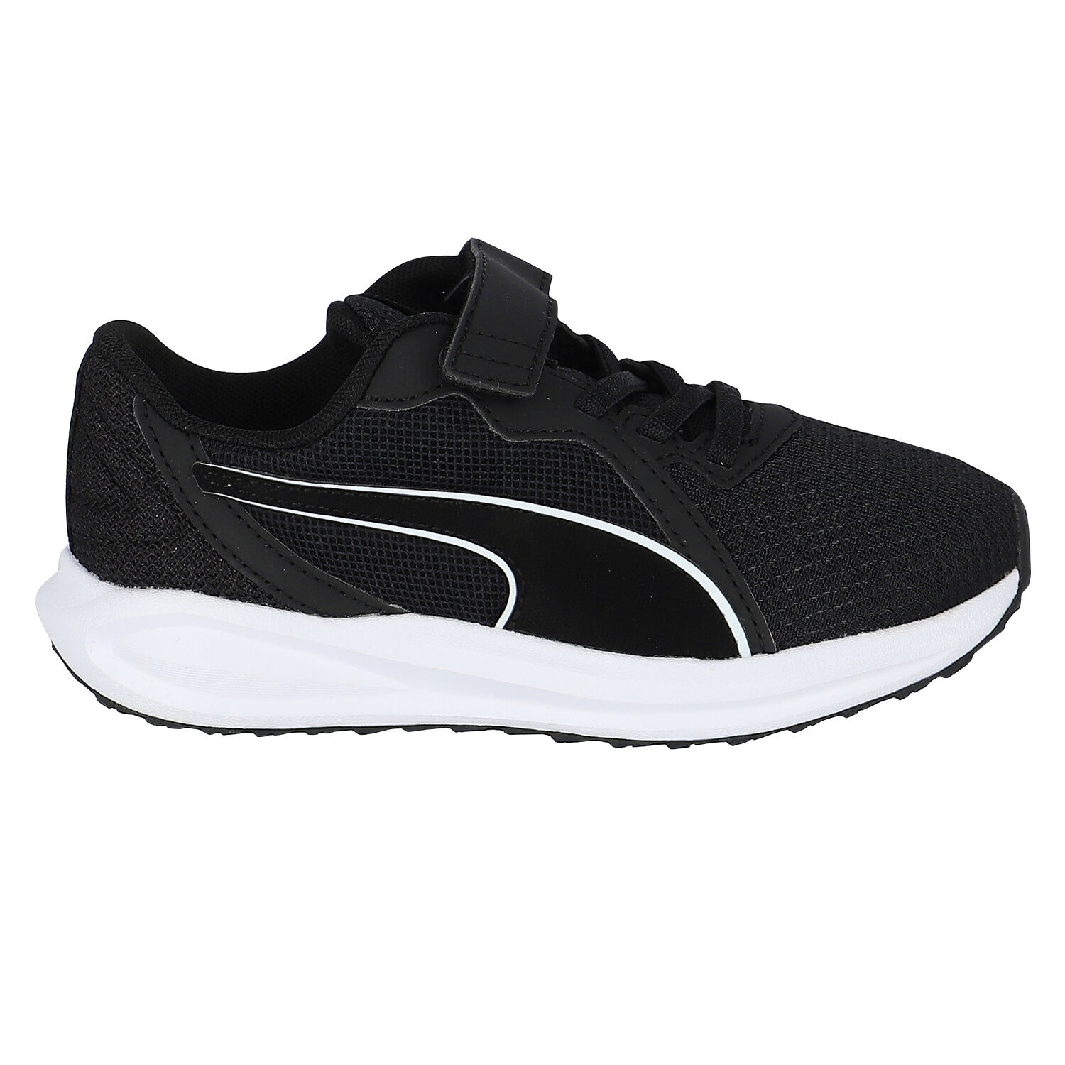 Boys Black Twitch Runner AC Trainers, 1, hi-res