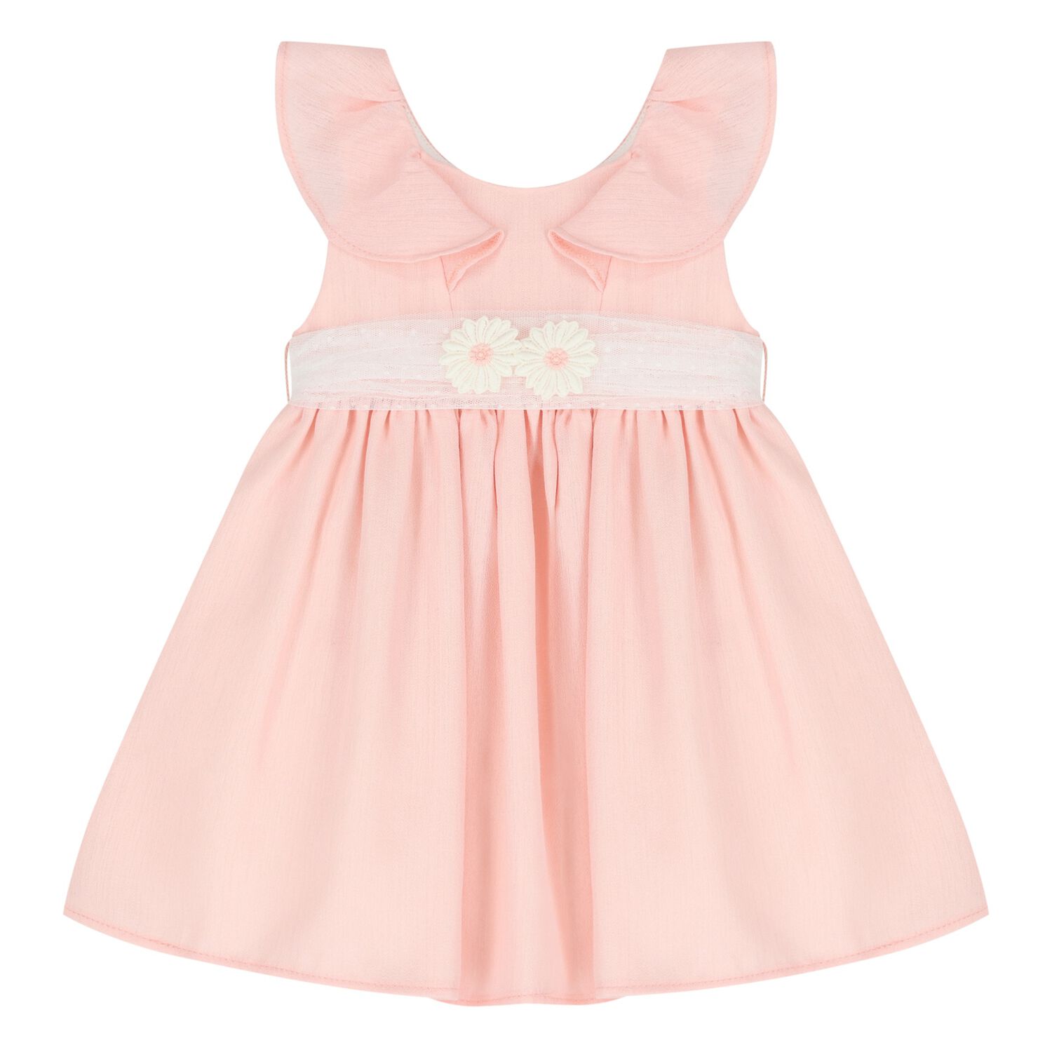 Younger Girls Pink Tulle Dress, 2, hi-res