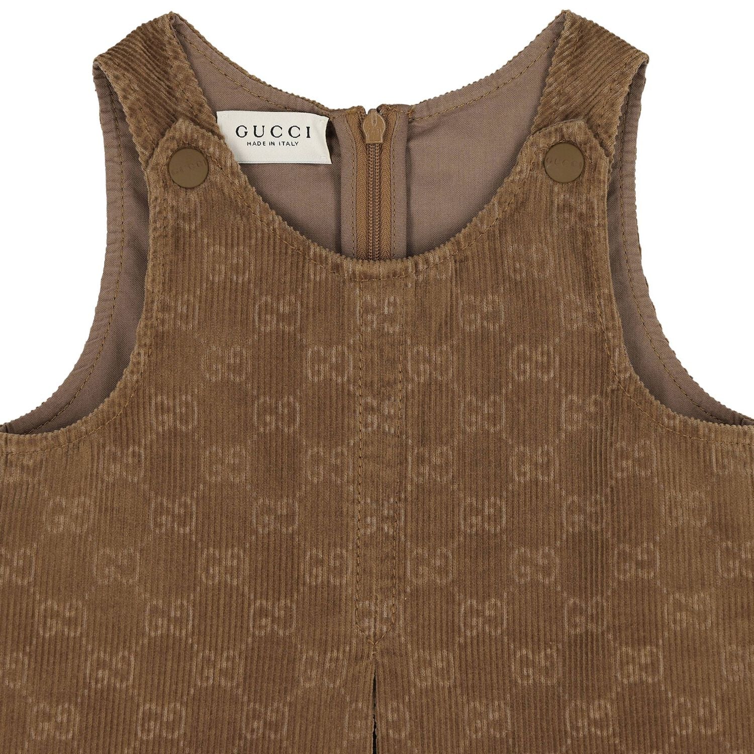 Baby Brown GG Logo Corduroy Dress , 1, hi-res