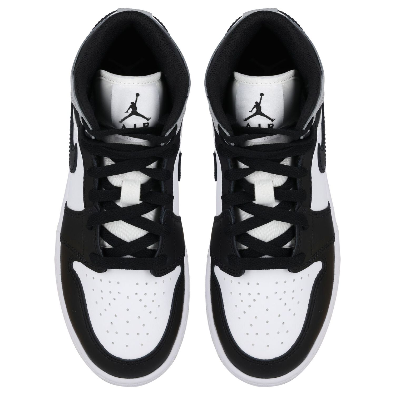 Black, White & Gold Air Jordan 1 Mid Trainers, 1, hi-res image number null