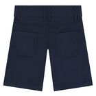 Younger Boys Navy Blue Logo Shorts, 3, hi-res