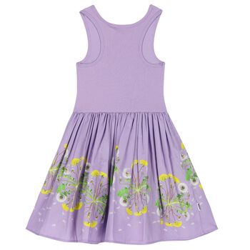 Girls Purple Floral Dress