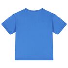 Younger Boys Blue & White T-Shirts ( 2-Pack ), 1, hi-res
