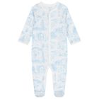 Baby Boys Ivory & Blue Babygrow Gift Set, 1, hi-res