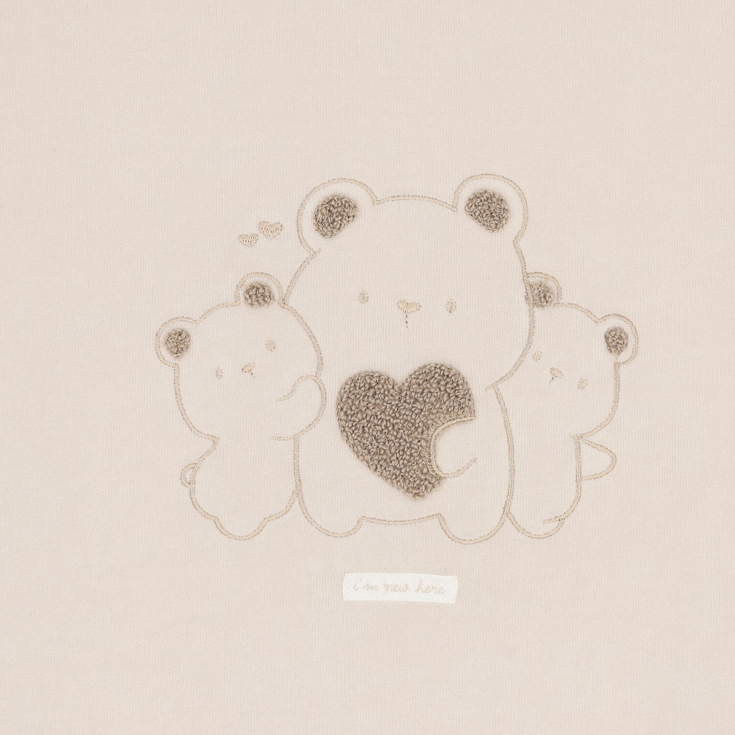 Beige Teddy Bear Baby Blanket, 1, hi-res
