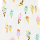 Younger Girls Ivory Cotton Ice Cream Dress, 1, hi-res