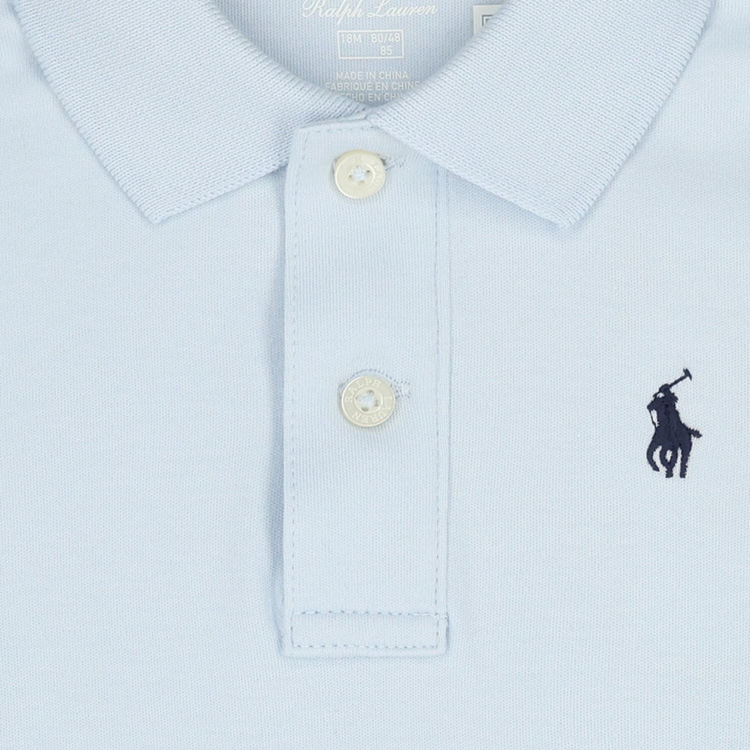 Baby Boys Blue Logo Bodysuit, 1, hi-res