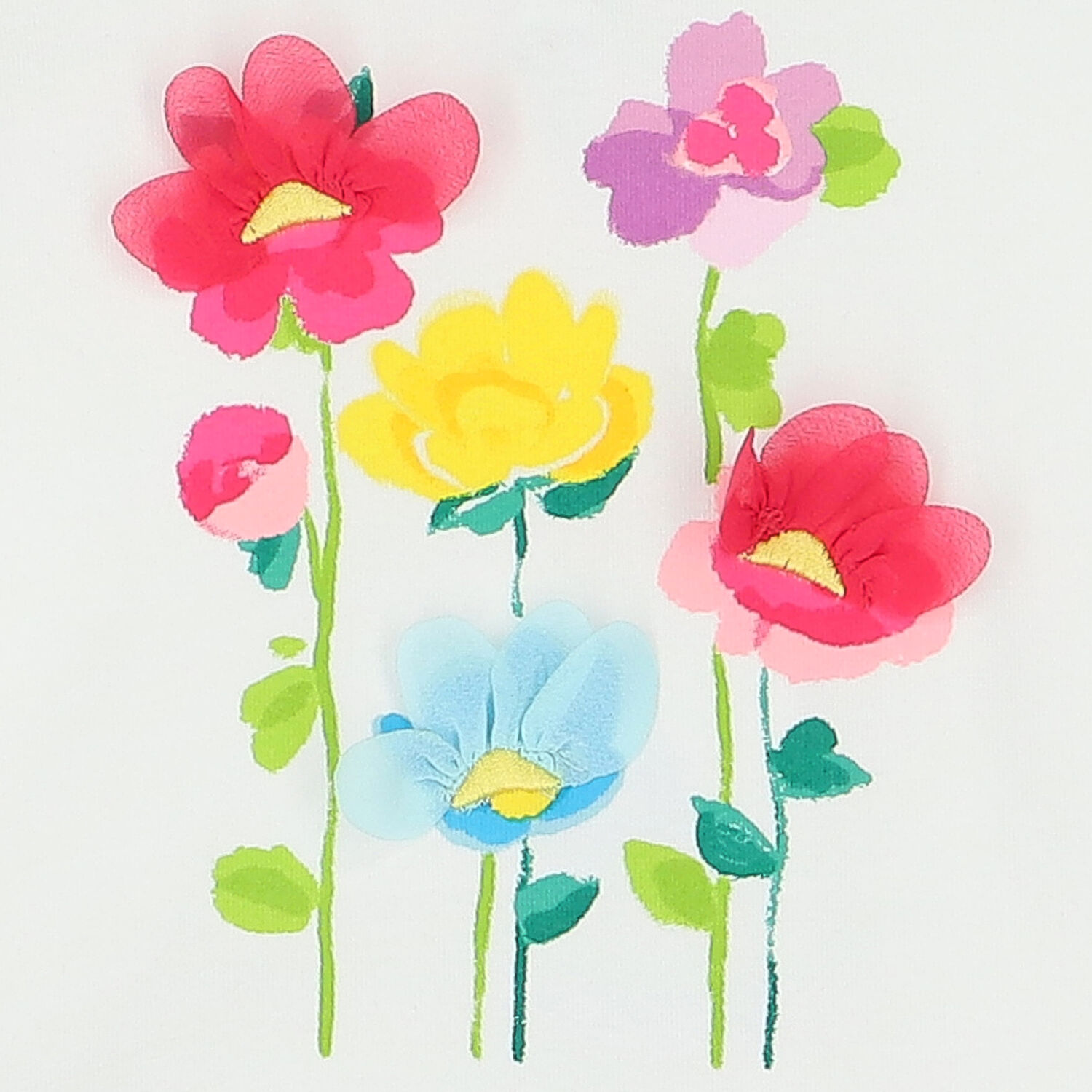 فستان بطبعة الورود باللون الابيض و الزهري , 1, hi-res