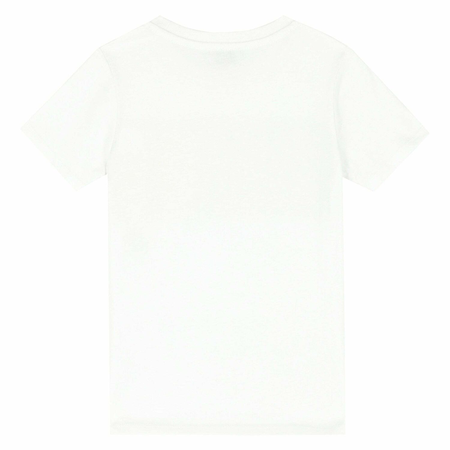 Boys White Logo Printed T-shirt, 1, hi-res image number null