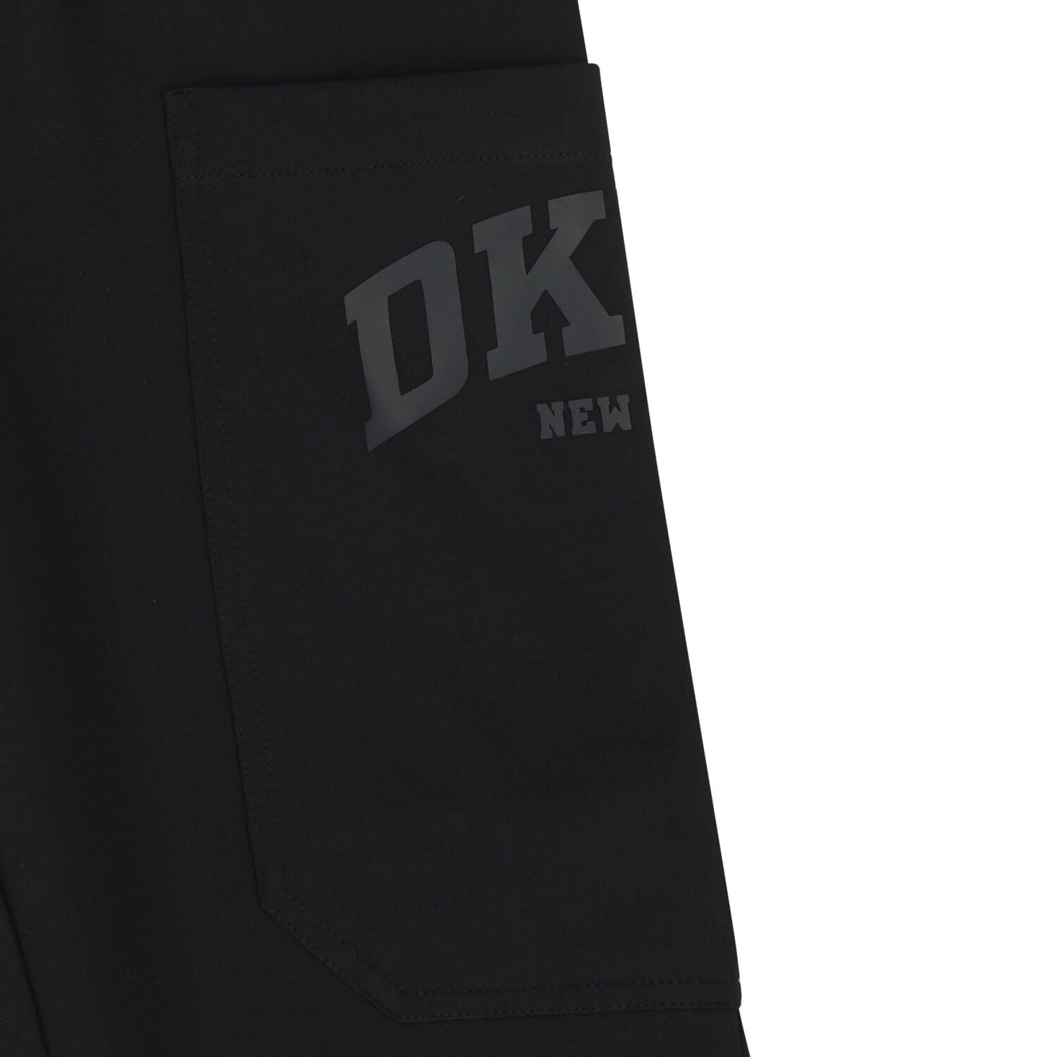 Boys Black Logo Trousers, 1, hi-res