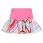 Girls Pink Iride Skirt, 1, hi-res