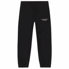 Girls Black Logo Joggers, 2, hi-res