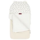 Beige & Ivory Teddy Bear Logo Baby Nest, 1, hi-res