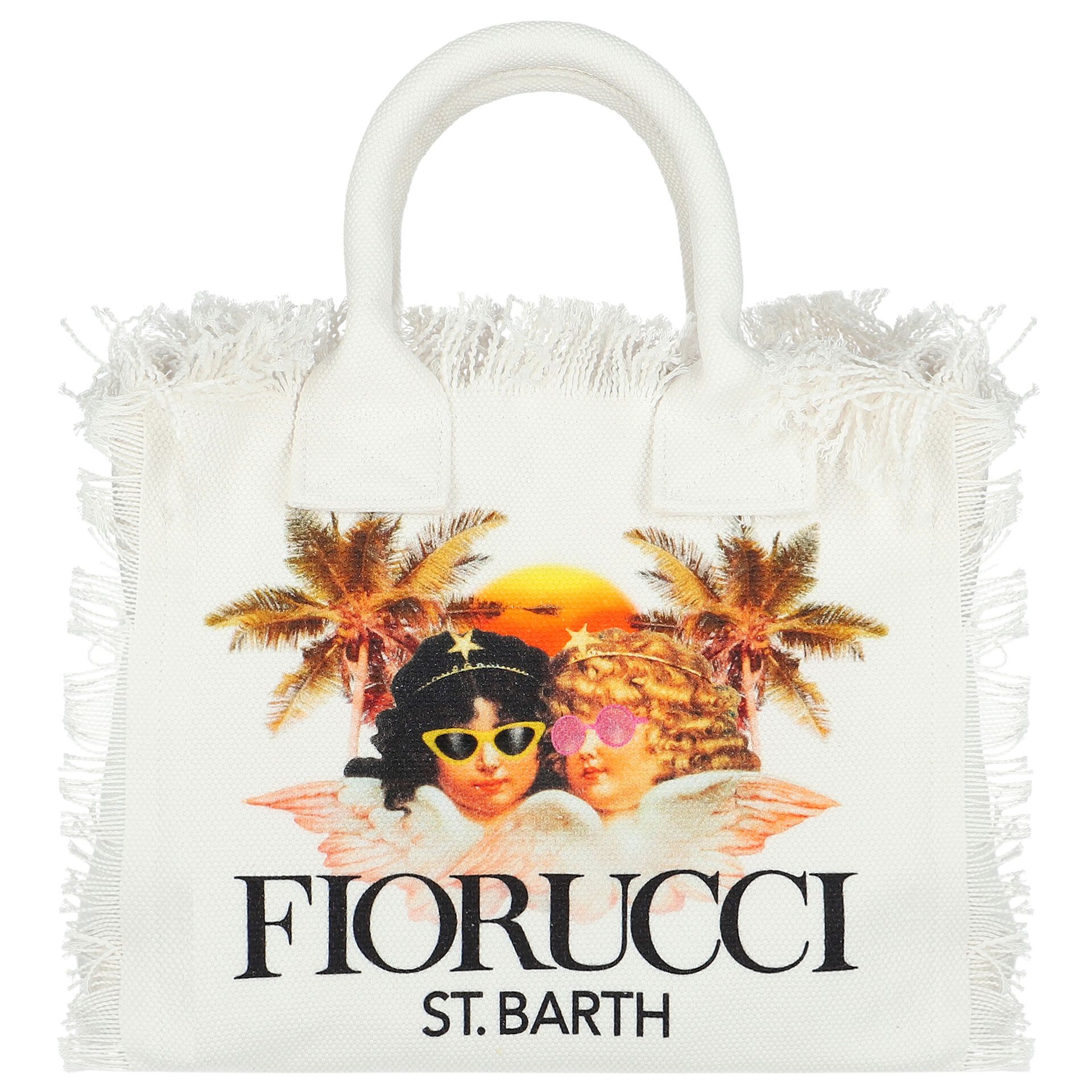 MC2 St Barth Girls White Fiorucci Tote Bag Junior Couture Australia