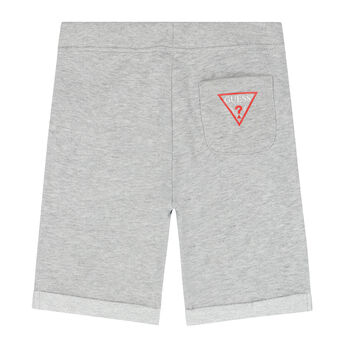 Boys Grey Logo Shorts