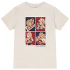 Boys Beige Lion & Tiger T-Shirt, 1, hi-res