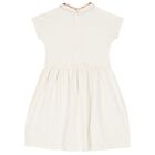 Girls Ivory Logo Dress, 1, hi-res