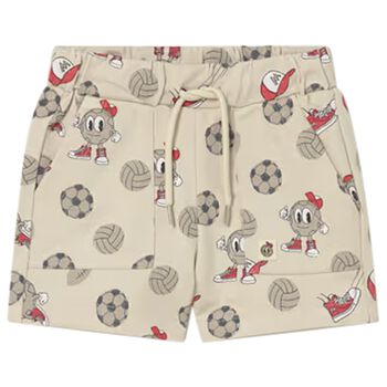 Younger Boys Beige Ball Shorts