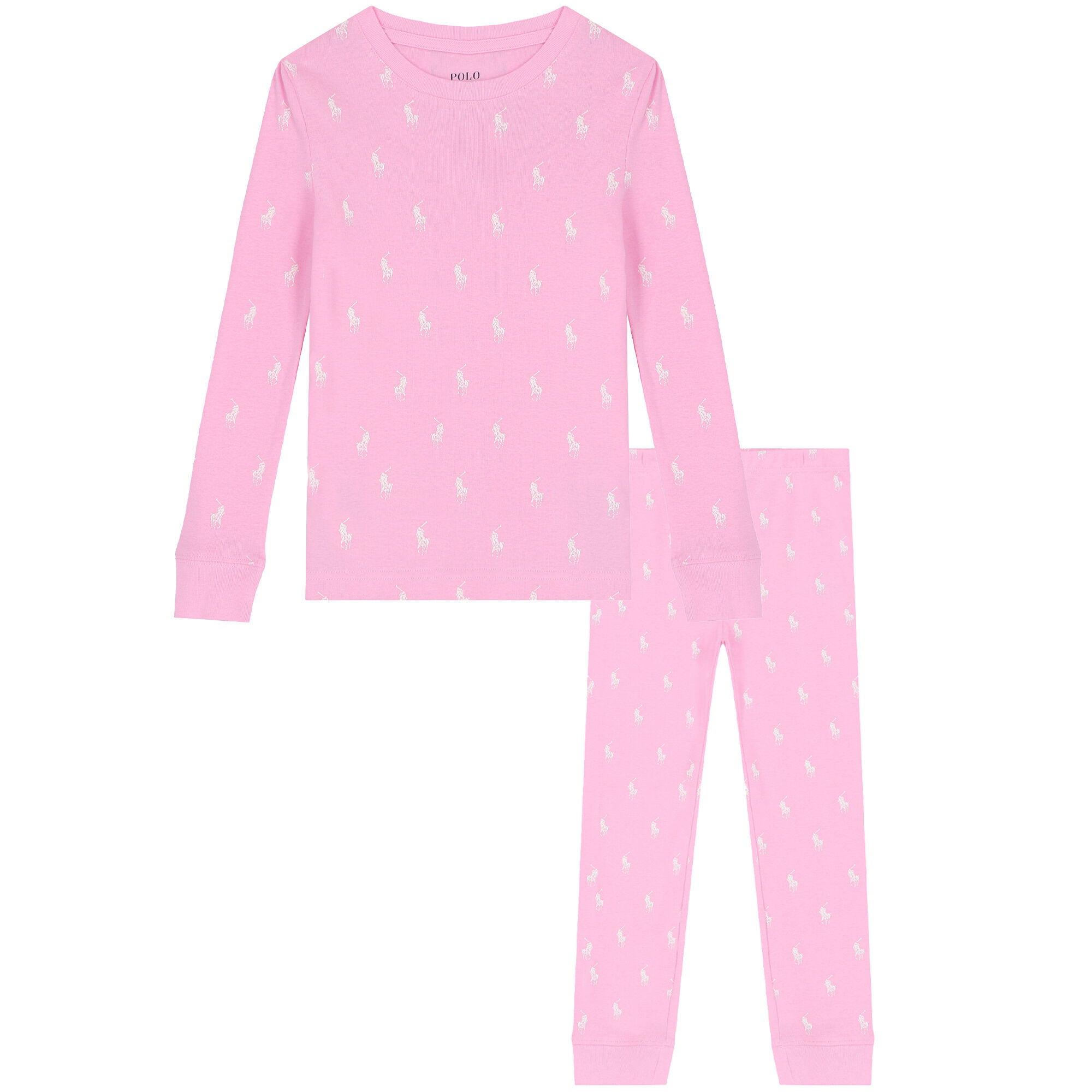 Pink polo pajamas outlet