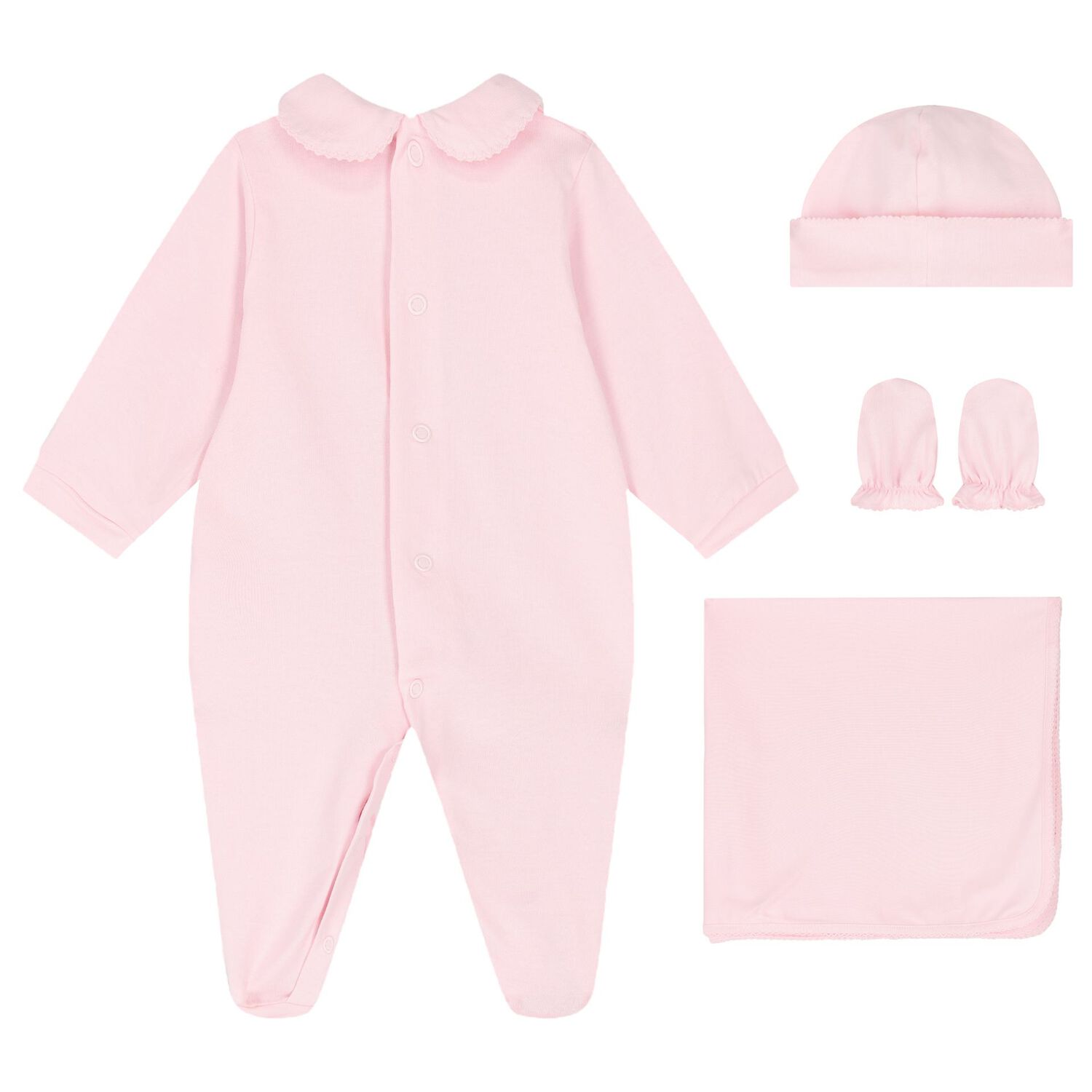 Baby Girls Pink Teddy Bear Babygrow Gift Set, 1, hi-res image number null