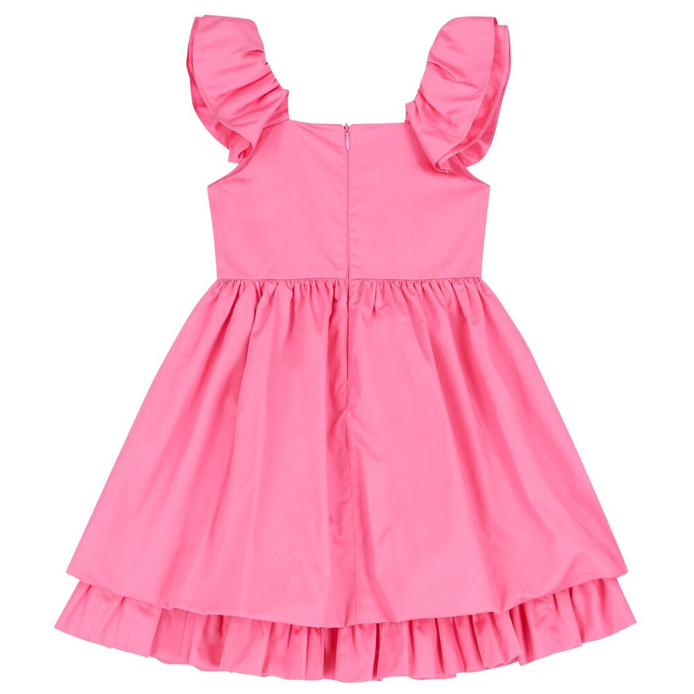 Lapin House Girls Pink Flared Dress | Junior Couture