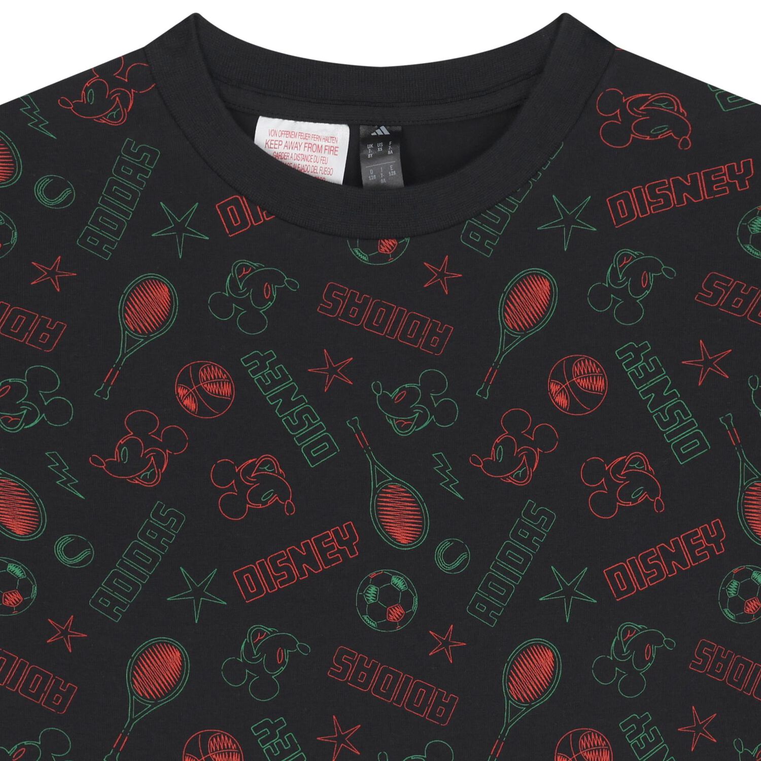 Black Disney Logo T-Shirt, 1, hi-res