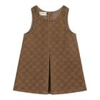 Baby Brown GG Logo Corduroy Dress , 1, hi-res